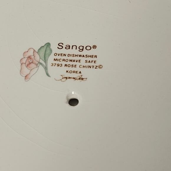 Sango Rose Chintz Hostess 5 Piece Set - Picture 4 of 6